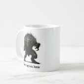 Vroeg in de ochtend ontketend Inner Beast Koffiemok (Voorkant links)