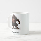 Vroeg in de ochtend ontketend Inner Beast Koffiemok (Voorkant links)