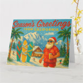 Vroeg kerstfeest vanuit Californië Kaart (Gele Bloem)