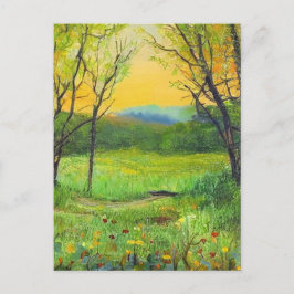 Vroeg Lentekunst Briefkaart