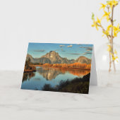 Vroeg Licht in Wyoming bij Kromming Oxbow Kaart (Gele Bloem)