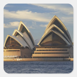 Vroeg licht op Sydney Opera House, Sydney, Nieuw Vierkante Sticker