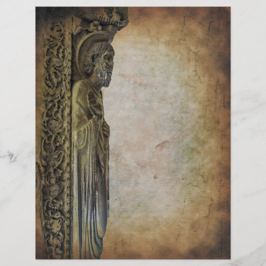 Vroeg Middeleeuwse Antieke Vintage Stijl Perkament (Voorkant)