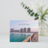 Vroeg Navarre Beach Florida Vissen Beterschap Briefkaart (Staand voorkant)