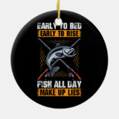 Vroeg of laat om te gaan eten keramisch ornament (Achterkant)