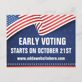 Vroeg Stemmen 2026 Tussenverkiezing Amerikaanse Vl Briefkaart