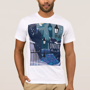 Vroeg victoriaans Londen cartoon T-shirt