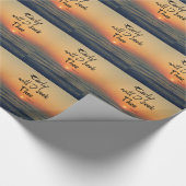 Vroeg zal ik het Bijbelvers Ocean Sunrise zoeken Cadeaupapier (Hoek)