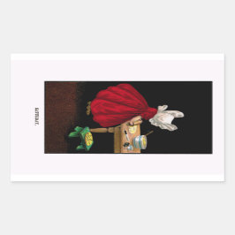 Vroeg zaterdag 1900: Zonnebonnet Sue Magnet Rechthoekige Sticker