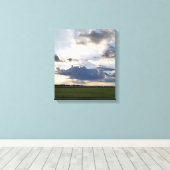 Vroeg zonsondergang canvas afdruk (Insitu (Houten vloer))