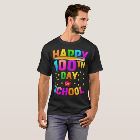 Vroege 100e schooldag 2023 t-shirt (Voorkant volledig)