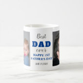 Vroege 1e Vaderdag 20XX Blauw Beste vader ooit Koffiemok (Center)