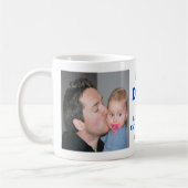 Vroege 1e Vaderdag 20XX Blauw Beste vader ooit Koffiemok (Links)