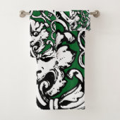 Vroege 20e Eeuwse Knotwerk Leeuw Bad Handdoek (Insitu)