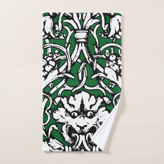 Vroege 20e Eeuwse Knotwerk Leeuw Bad Handdoek (Handdoek)