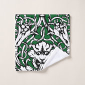 Vroege 20e Eeuwse Knotwerk Leeuw Bad Handdoek (Wasdoekje)