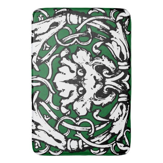 Vroege 20e Eeuwse Knotwerk Leeuw Badmat (Voorkant Verticaal)