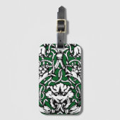 Vroege 20e Eeuwse Knotwerk Leeuw Bagagelabel (Voorkant (verticaal))