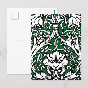 Vroege 20e Eeuwse Knotwerk Leeuw Briefkaart