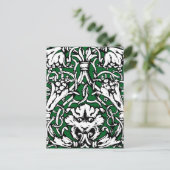 Vroege 20e Eeuwse Knotwerk Leeuw Briefkaart (Staand voorkant)