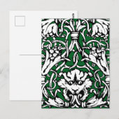 Vroege 20e Eeuwse Knotwerk Leeuw Briefkaart (Voorkant / Achterkant)