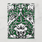 Vroege 20e Eeuwse Knotwerk Leeuw Briefkaart (Voorkant)