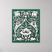 Vroege 20e Eeuwse Knotwerk Leeuw Canvas Afdruk (Voorkant)