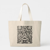 Vroege 20e Eeuwse Knotwerk Leeuw Grote Tote Bag (Achterkant)