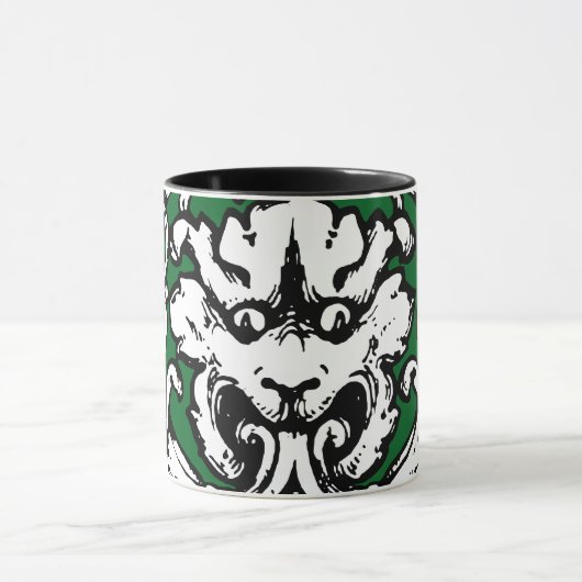 Vroege 20e Eeuwse Knotwerk Leeuw Mok (Midden)