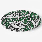 Vroege 20e Eeuwse Knotwerk Leeuw Papieren Bordje (Gekanteld)