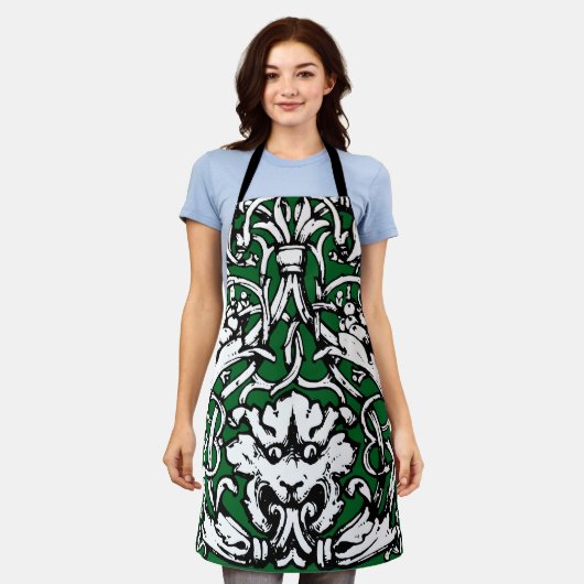 Vroege 20e Eeuwse Knotwerk Leeuw Schort (Gedragen)