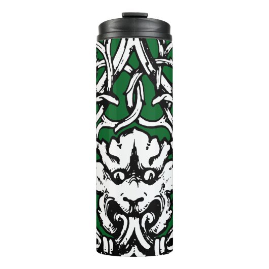 Vroege 20e Eeuwse Knotwerk Leeuw Thermosbeker (Voorkant)