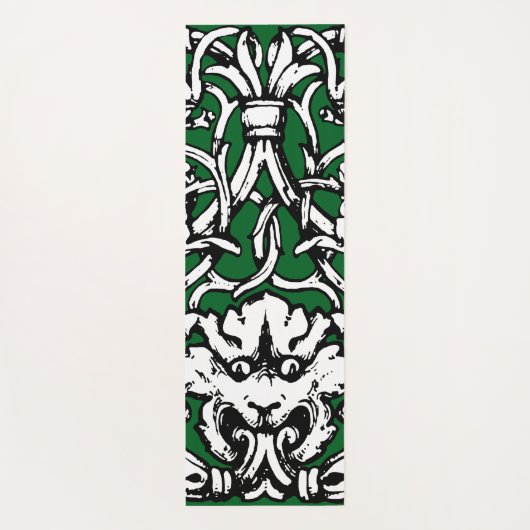 Vroege 20e Eeuwse Knotwerk Leeuw Yogamat (Achterkant)