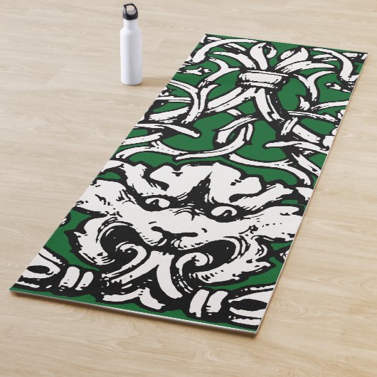 Vroege 20e Eeuwse Knotwerk Leeuw Yogamat (In situ)