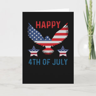 Vroege 4e juli Amerikaanse vlag Kaart