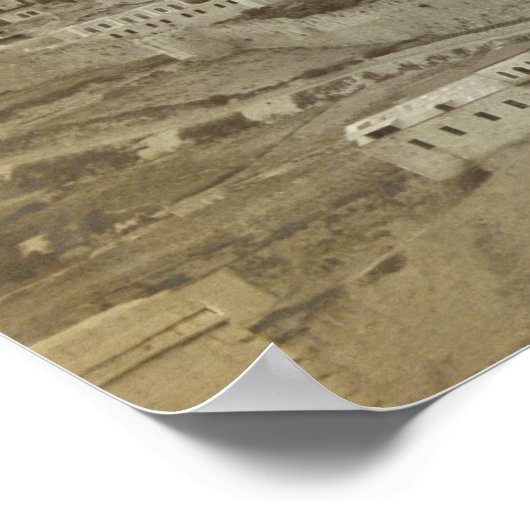 Vroege Afbeelding Jeruzalem uit het zuidoosten Poster (Hoek)