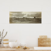 Vroege Afbeelding Jeruzalem uit het zuidoosten Poster (Keuken)