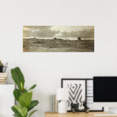 Vroege Afbeelding Jeruzalem uit het zuidoosten Poster (Thuiskantoor)