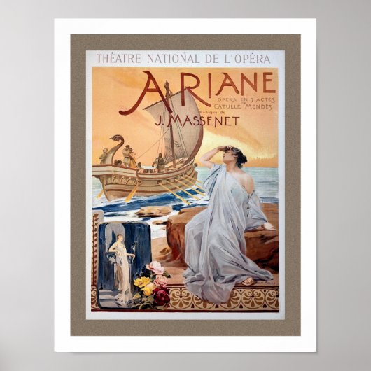 VROEGE 'ARIANE' OPERA POSTER (Voorkant)