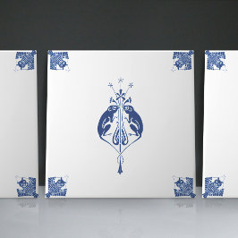 Vroege art Nieuw Nederlands Delft Blue Creats Tegeltje