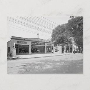 Vroege Auto Dealership, 1926 Briefkaart