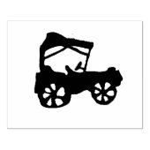 Vroege autos rubberen stempel (Afrduk)