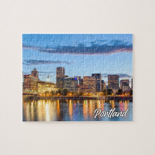 Vroege avond in Portland, Oregon Legpuzzel (Horizontaal)