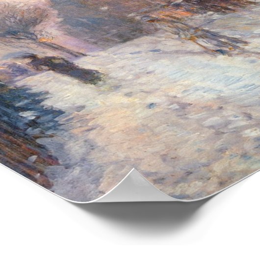 Vroege avond na Snowfall (Hassam 1906) Poster (Hoek)