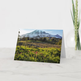 Vroege avond op Mount Rainier Kaart