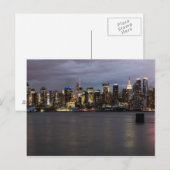 Vroege avond panoramisch uitzicht van Manhattan Briefkaart (Voorkant / Achterkant)