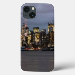 Vroege avond panoramisch uitzicht van Manhattan iPhone 13 Hoesje