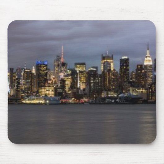 Vroege avond panoramisch uitzicht van Manhattan Muismat (Voorkant)