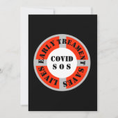 Vroege behandeling bespaart levens kaart (Voorkant)