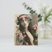 Vroege Bloem Kind Briefkaart (Staand voorkant)